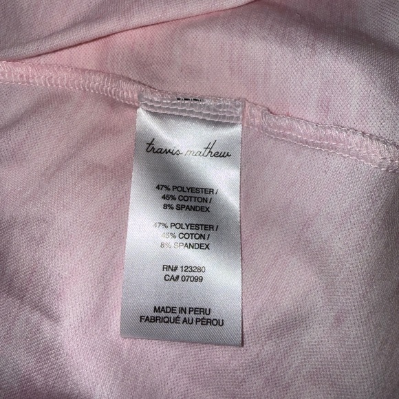 NWT TravisMathew MAJORCA Sleeveless Polo XXL Heather Pink Sold Out - Picture 12 of 13